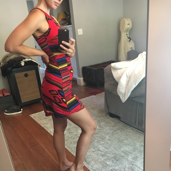 Mini Red Dress - Picture 2 of 3